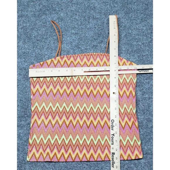 Rue21 Tube Tank Top Womens M Multicolor Chevron Sleeveless Straps Stretch New - Picture 6 of 9